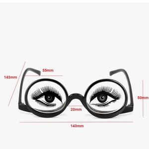 +2.0 Magnifying Makeup Reading Glasses Flip Lens Cosmetic